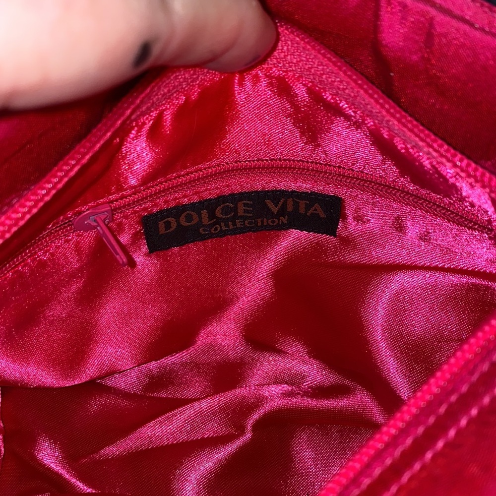 Dolce Vita Silk and Embroidered Floral Handbag Baguette (I) - Picture 7 of 9
